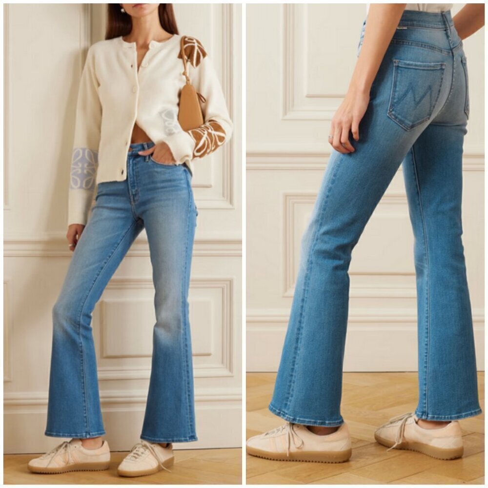 💕MOTHER💕 The Weekender Mid-Rise Flare Jeans ~ Layover 26 NWT - Picture 5 of 17